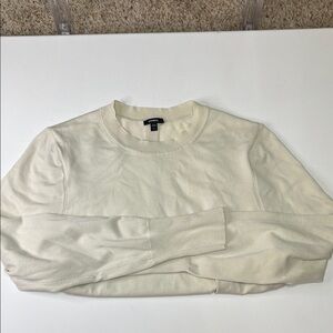 Express Cream Long Sleeve Sweater. Sz Lg
